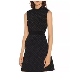 Beautiful Sandro Many quilted lured knit dress